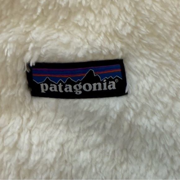Patagonia Los Gatos Hooded Fleece Pullover White Quarter Zip Size M - Picture 5 of 6